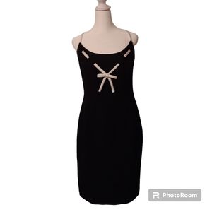 Designer black vintage cocktail dress